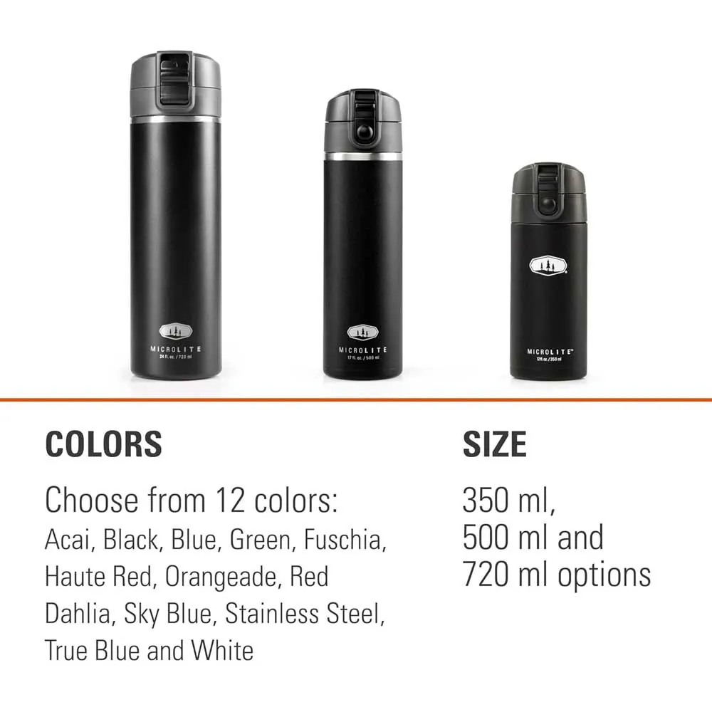 GSI Microlite Flip 500ml Termosflaska, Black, One Size GSI Microlite Flip 500ml Termosflaska, Black, One Size