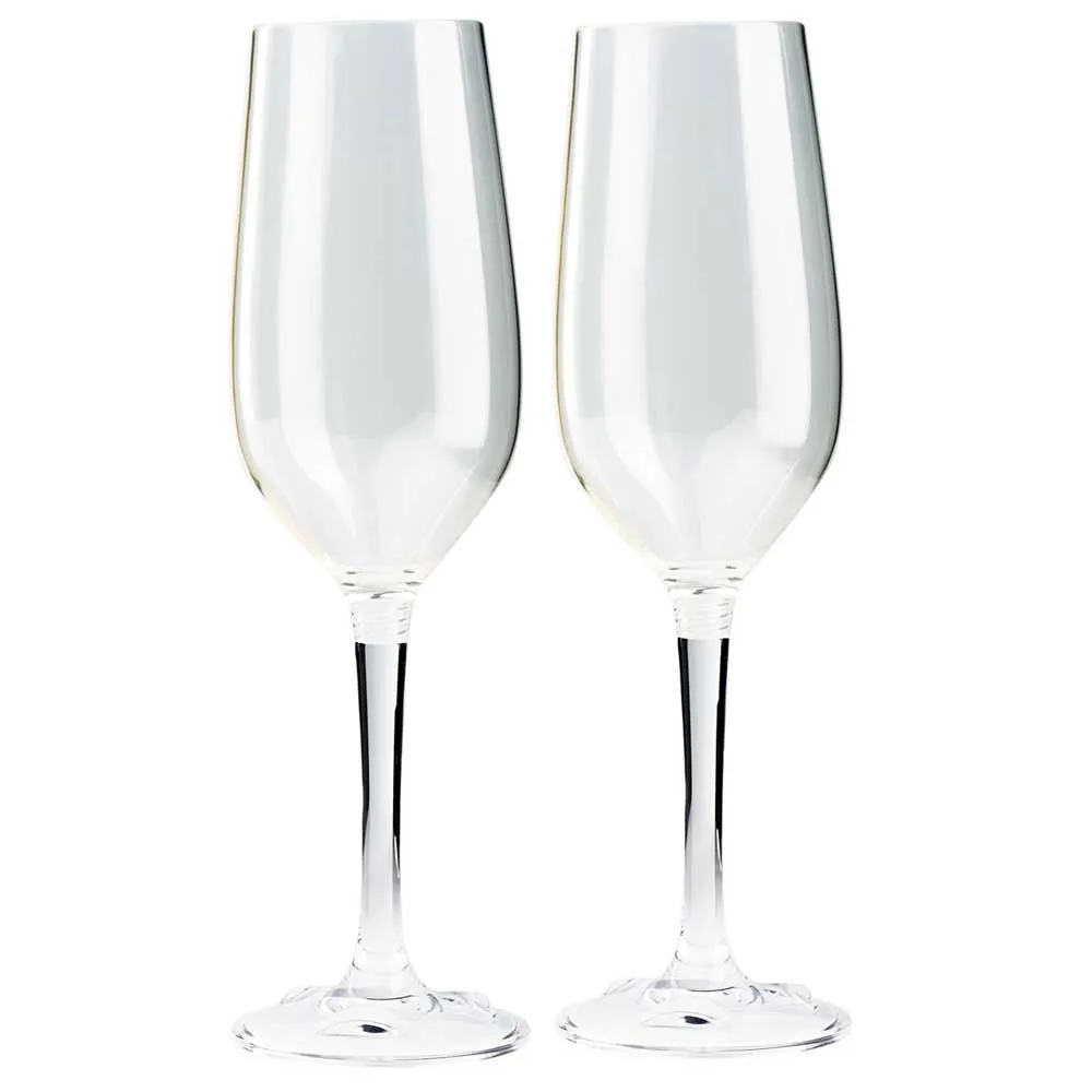 GSI Set Med Stapelbara Champagneglas 2 Enheter, Clear, One Size