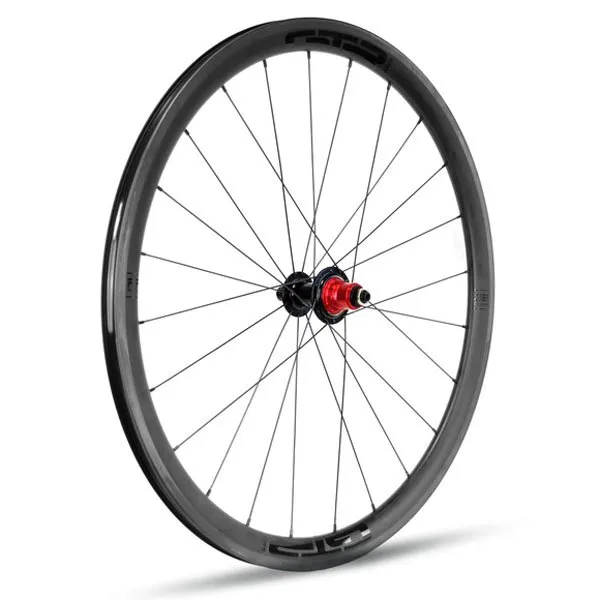 GTR Rr38 Carbon V-brake Tubular Landsvägscykelns Bakhjul, Black, 9.5 x 135mm, Shimano/Sram HG