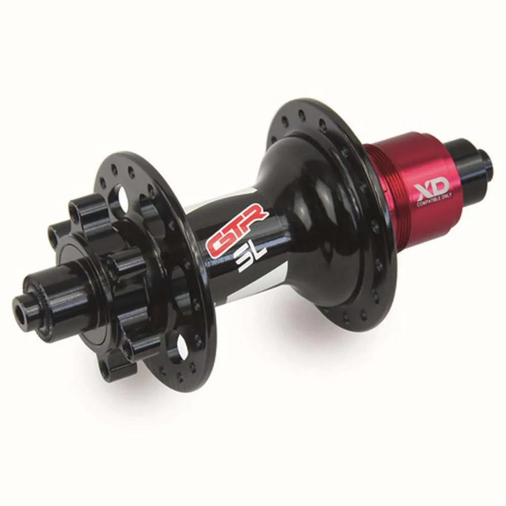 GTR Sl Shimano Micro Spline Baknav, Black / Red, 32H, 12 x 142mm GTR Sl Shimano Micro Spline Baknav, Black / Red, 32H, 12 x 142mm