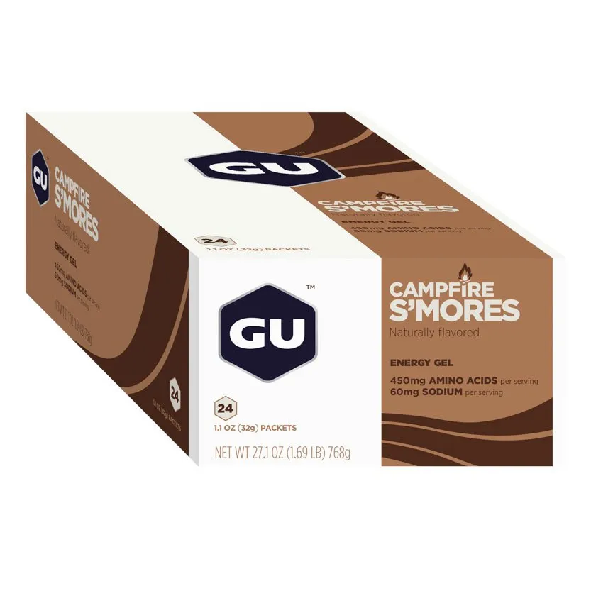 GU Låda Med Energigeler Brasa S´mores 32g 24 Enheter, Brown, One Size GU Låda Med Energigeler Brasa S´mores 32g 24 Enheter, Brown, One Size