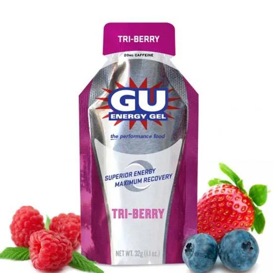 GU Låda Med Energigeler Tre Bär 24 Enheter, Multicolor, One Size