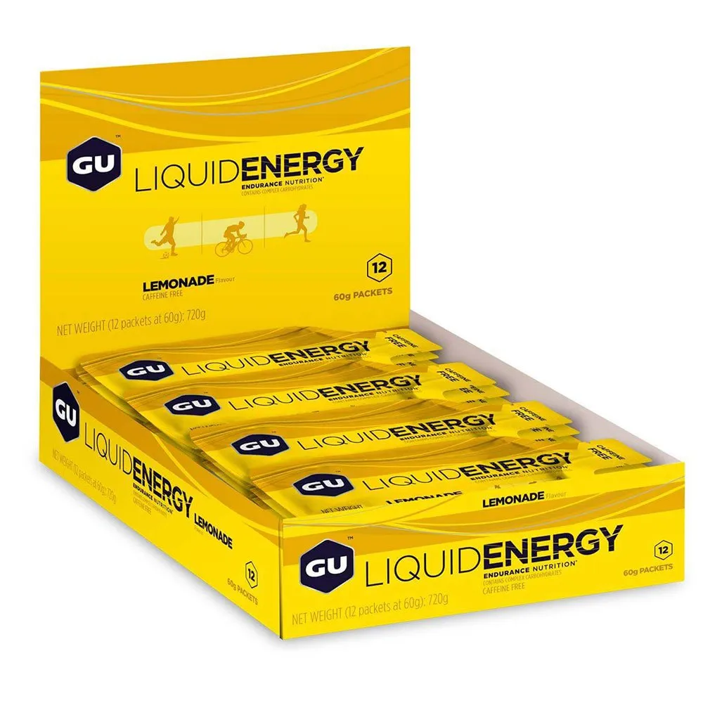GU Liquid Låda Med Energigeler Citron 60g 12 Enheter, One size