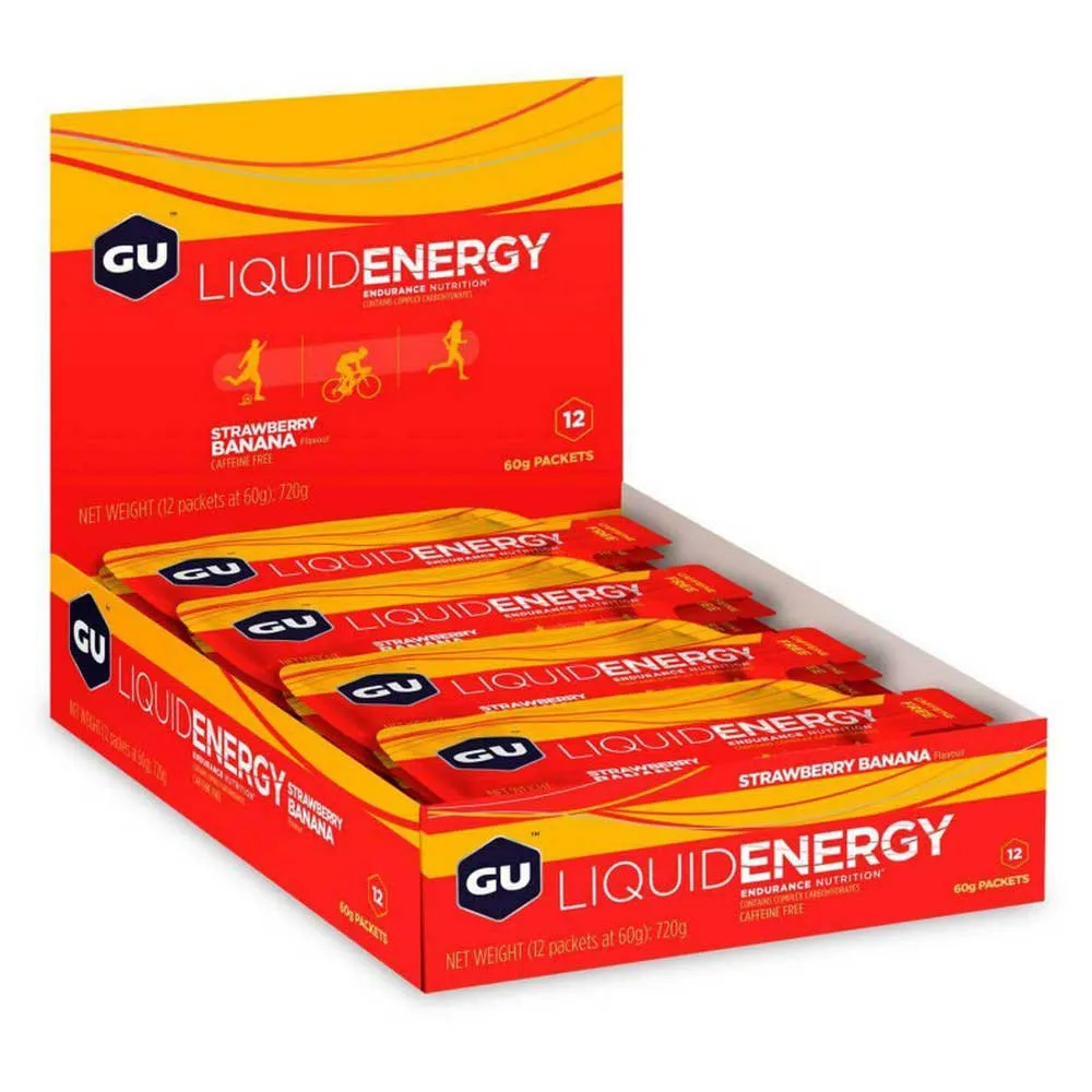 GU Liquid Låda Med Energigeler Jordgubbe Och Banan 60g 12 Enheter, One size GU Liquid Låda Med Energigeler Jordgubbe Och Banan 60g 12 Enheter, One size