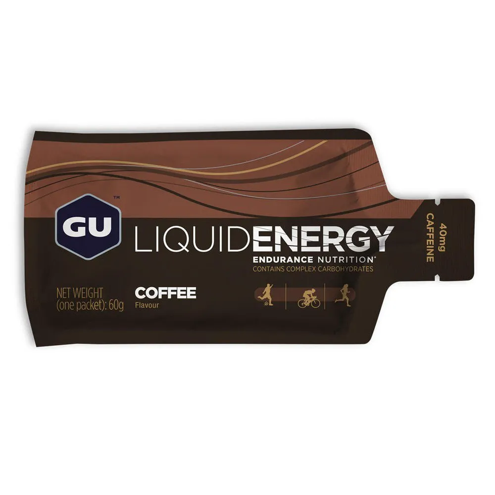 GU Liquid Låda Med Energigeler Kaffe 60g 12 Enheter, One size