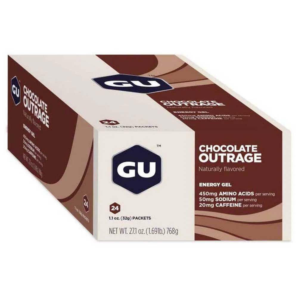 GU Upprördhet över Låda Med Energigeler Choklad 24 Enheter, One size GU Upprördhet över Låda Med Energigeler Choklad 24 Enheter, One size