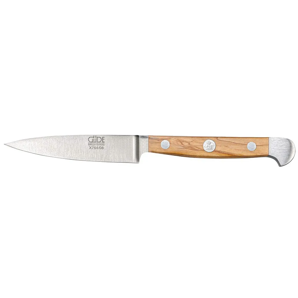 Güde Alpha Paring Kniv 8 Cm, Olive wood, One Size