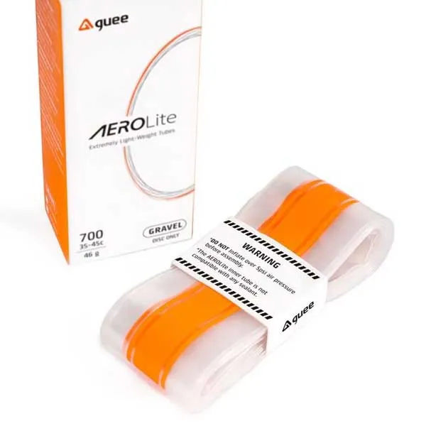 Guee Aerolite Road Presta 75 Mm Innerslang, Clear / orange, 700C, 20-32 Guee Aerolite Road Presta 75 Mm Innerslang, Clear / orange, 700C, 20-32