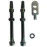 Gurpil Aluminium Presta Ventiler 2 Enheter, Black, 60mm