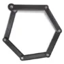 Gurpil Collapsible Hopfällbart Lås, Black, 3.5 x 200mm