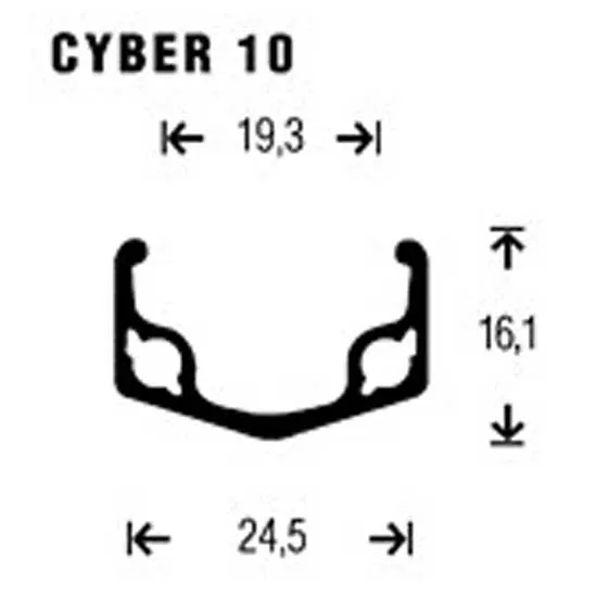 Gurpil Cyber 10 26´´ Mtb Bakhjul, Silver, 9 x 135mm, Shimano/Sram HG Gurpil Cyber 10 26´´ Mtb Bakhjul, Silver, 9 x 135mm, Shimano/Sram HG
