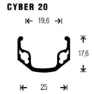 Gurpil Cyber 20 26´´ Mtb Framhjul