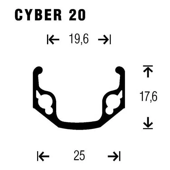 Gurpil Cyber 20 7s 26´´ Mtb Bakhjul