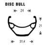 Gurpil Disc Bull 26´´ Cl Mtb Framhjul, Black, 9 x 100mm