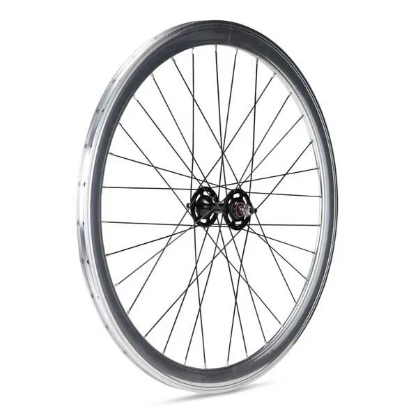 Gurpil Fixed/pista G42 Framhjul, Silver / black, One Size