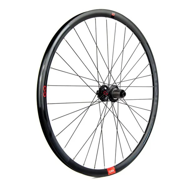 Gurpil Infinite 6b Disc Tubeless Grus Bakhjul, Black, 12 x 142mm, Shimano/Sram HG