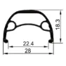 Gurpil Nainer 29´´ 6b Disc Mtb Framhjul, Black, 9 x 100mm
