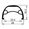 Gurpil Nainer 29´´ Cl Disc Mtb Framhjul, Black, 9 x 100mm