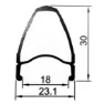 Gurpil New Dpx 11s Landsvägscykelns Bakhjul, Black, 9.5 x 130mm, Shimano/Sram HG