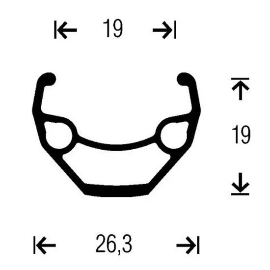 Gurpil Taurus 26´´ Cl Mtb Framhjul, Black, 9 x 100mm Gurpil Taurus 26´´ Cl Mtb Framhjul, Black, 9 x 100mm