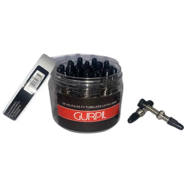 Gurpil Tubeless Presta Ventiler 38 Enheter