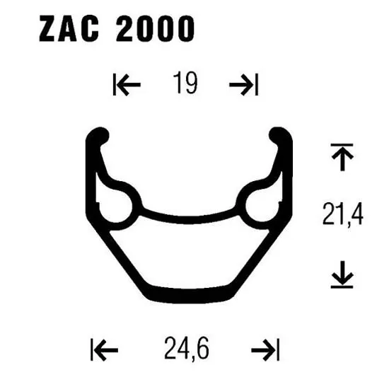 Gurpil Zac 26´´ 6b Disc Mtb Framhjul, Black, 9 x 100mm