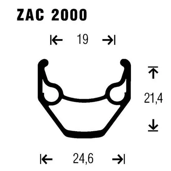 Gurpil Zac M615 26´´ Cl Disc Mtb Framhjul, Black, 9 x 100mm