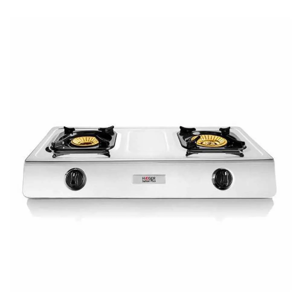 Haeger Safine Plus Gaskök För Camping 2 Brännare, White, One Size