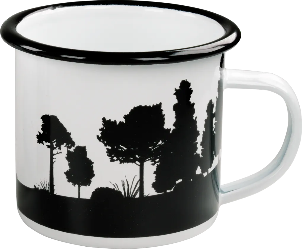 Hällmark Enamel Mug Large, White, One Size