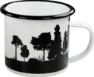 Hällmark Enamel Mug Large, White, One Size