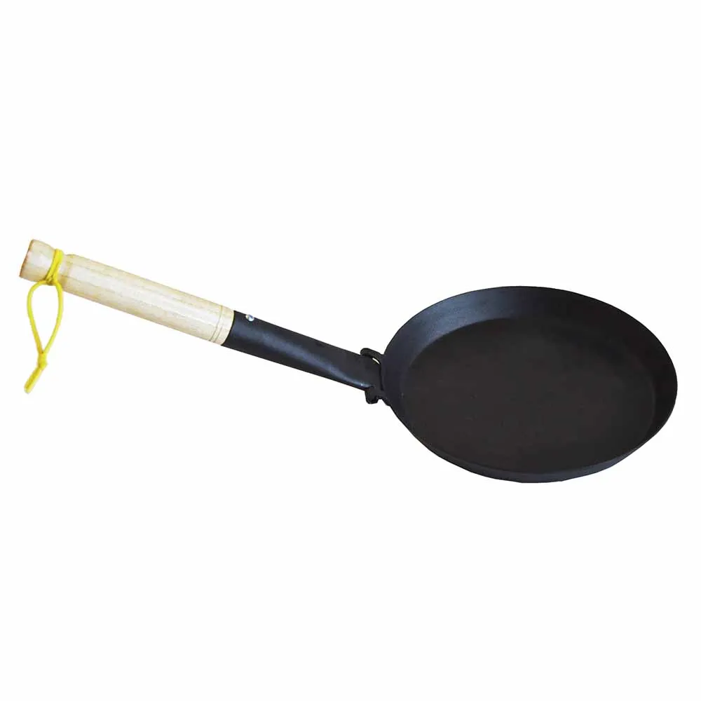 Hällmark Fry Pan, Black/Wood, One Size