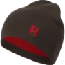 Härkila Aspire Reversible Beanie, Shadow brown/red