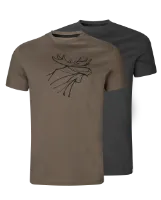 Härkila Men's Graphic T-Shirt 2-Pack Härkila Men's Graphic T-Shirt 2-Pack