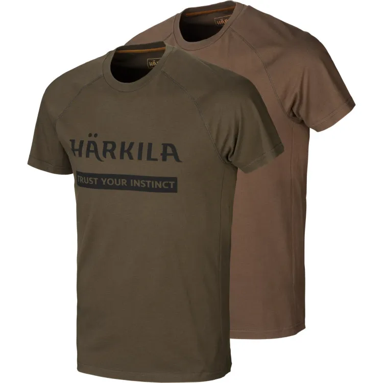 Härkila Men's Logo T-Shirt 2-Pack