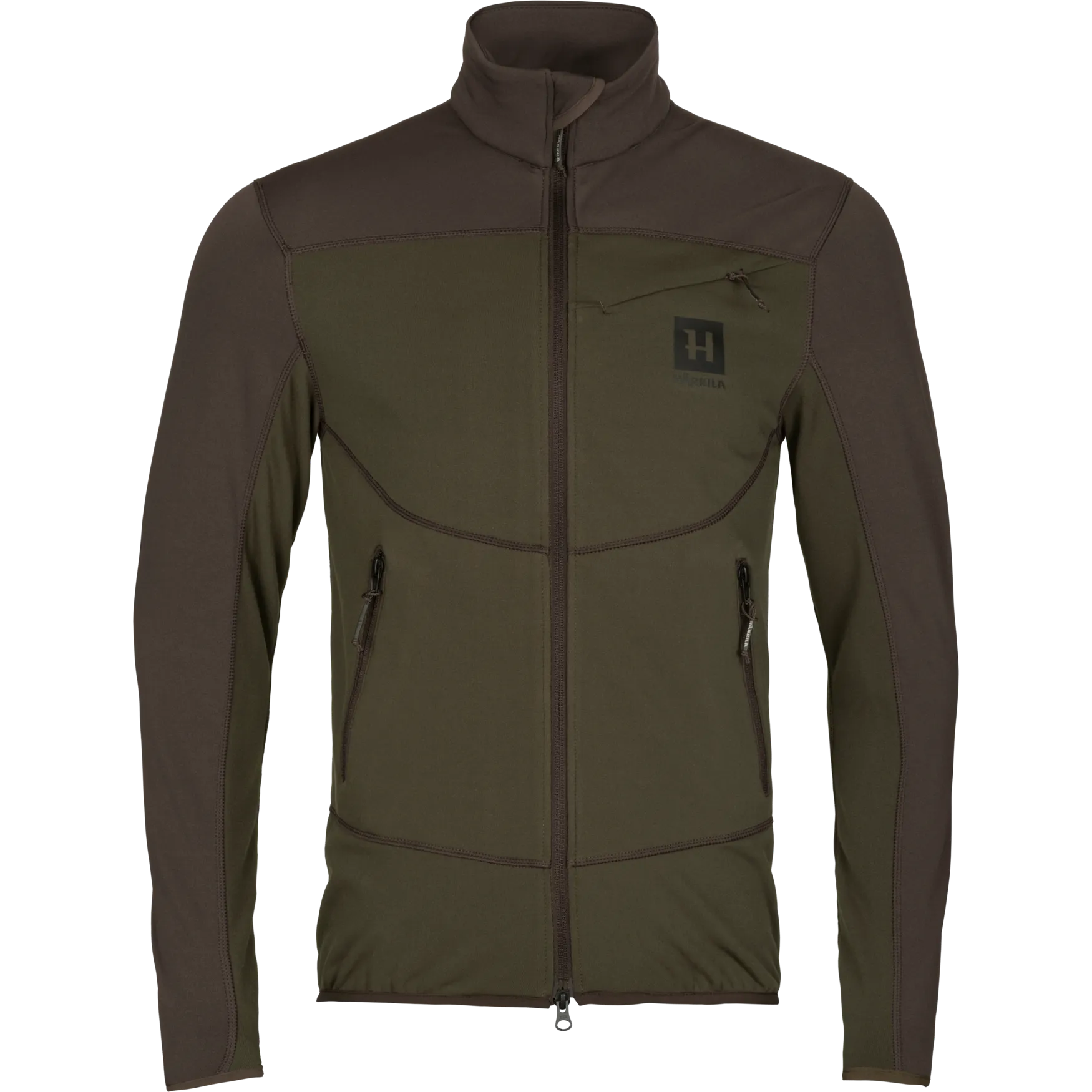 Härkila Men's Olaf Fleece Jacket, Willow Green/Shadow Grey Härkila Men's Olaf Fleece Jacket, Willow Green/Shadow Grey