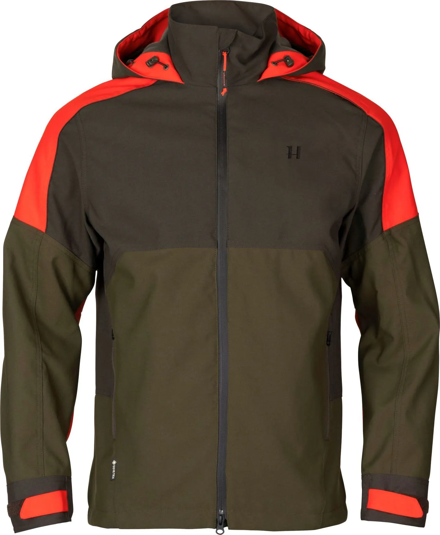 Härkila Men's Pro Hunter Dog Keeper GORE-TEX Jacket, Willow Green/Orange Härkila Men's Pro Hunter Dog Keeper GORE-TEX Jacket, Willow Green/Orange