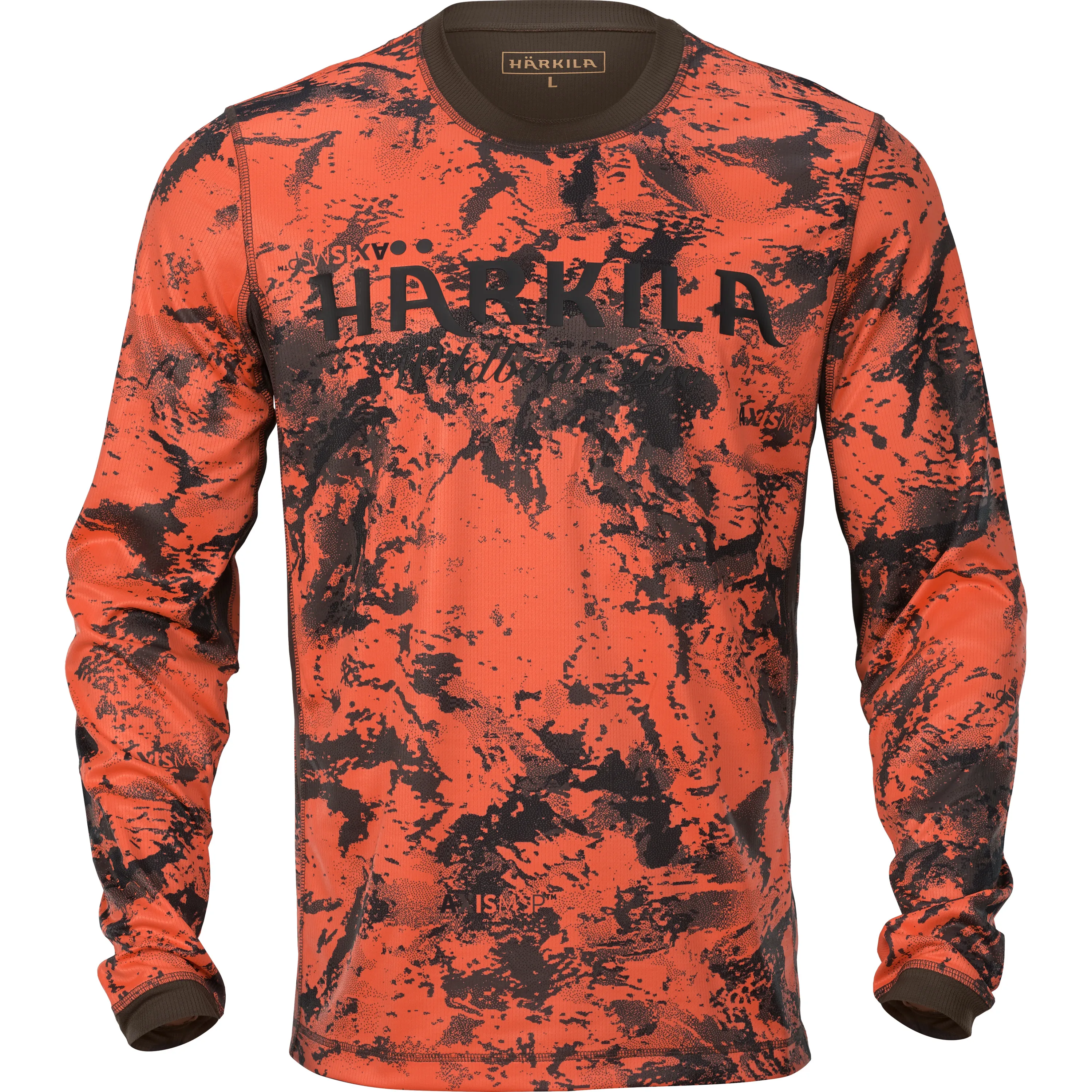 Härkila Men's Wildboar Pro L/S T-shirt Axis Msp, AXIS MSP® Orange Blaze/Shadow brown Härkila Men's Wildboar Pro L/S T-shirt Axis Msp, AXIS MSP® Orange Blaze/Shadow brown