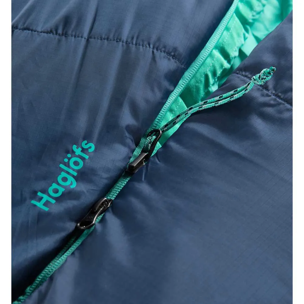 Haglöfs Musca -26ºc Sovsäck, Midnight blue / mint, Left Zipper