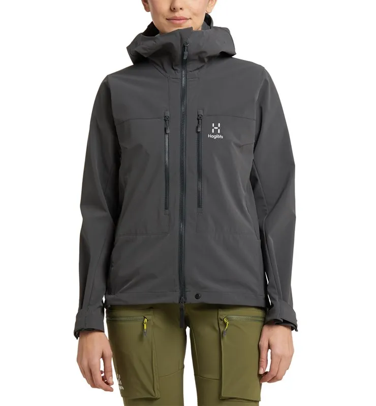 Haglöfs Roc Sight SoftshellJacket Women, Magnetite Haglöfs Roc Sight SoftshellJacket Women, Magnetite