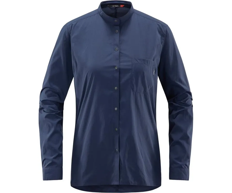 Haglöfs Vajan LS Shirt Women, Tarn blue