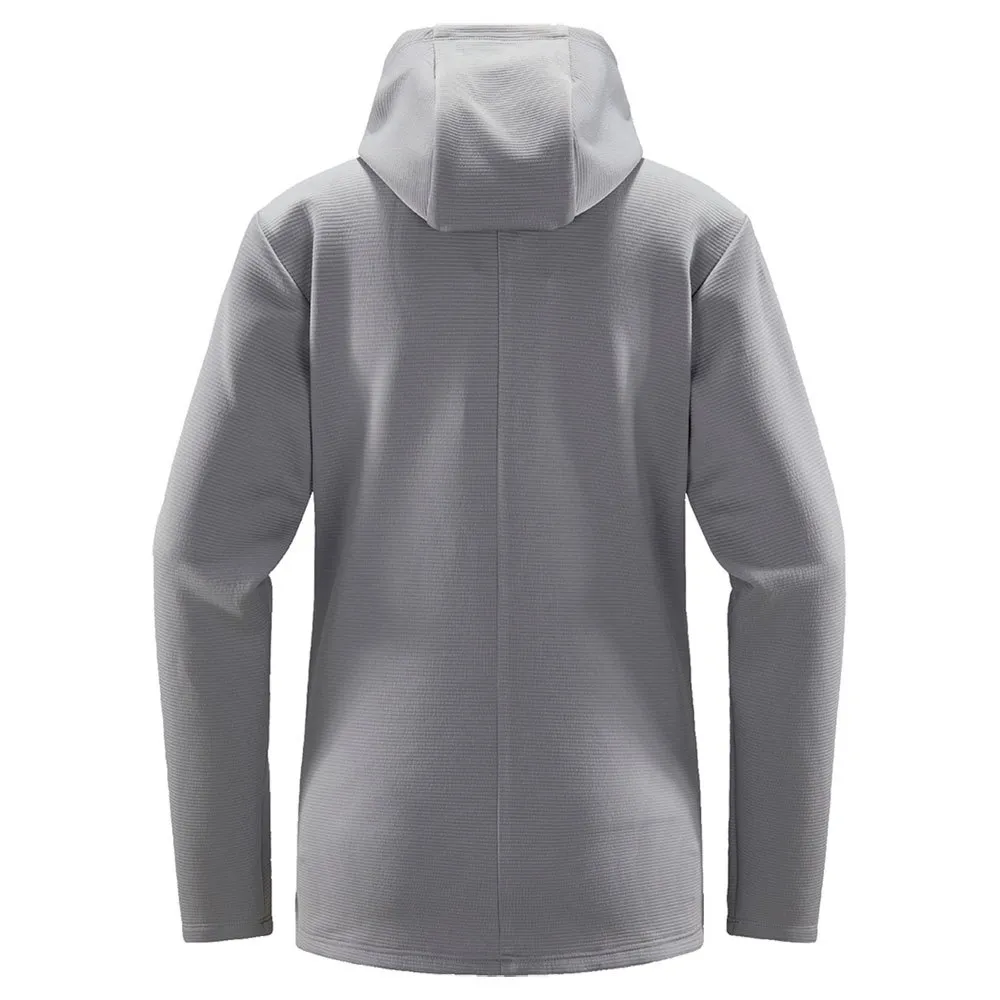 Haglöfs Willow Mid Sweatshirt Med Dragkedja, Concrete