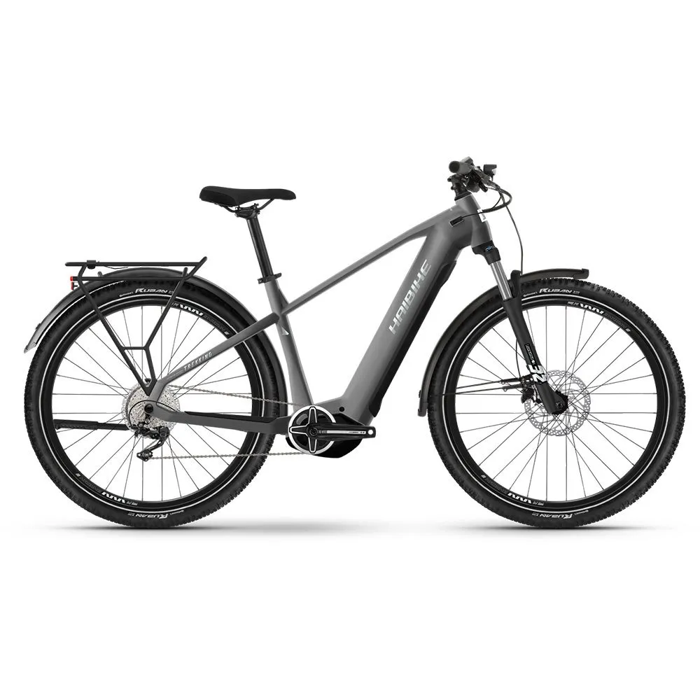 HAIBIKE Trekking 4 Cross Low Elcykel, Silver / pearl, S, 720Wh