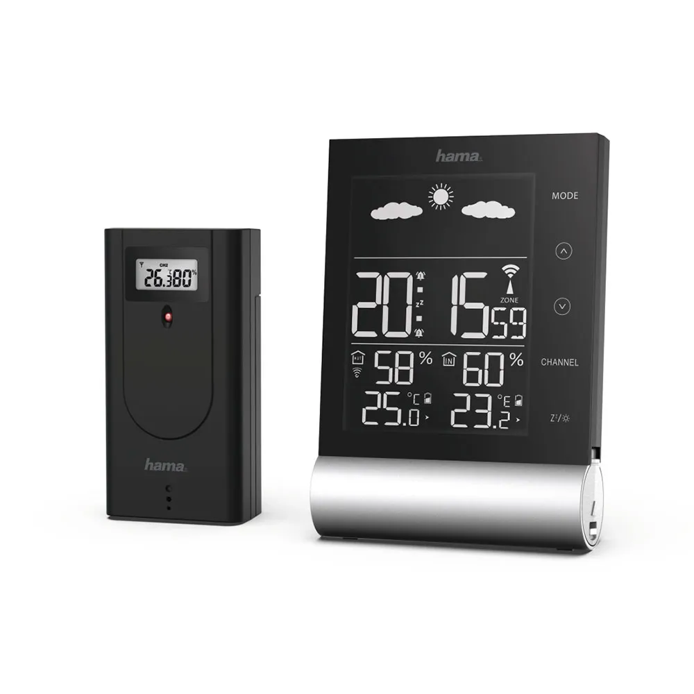 Hama 186417 Väderstation, Black, One Size