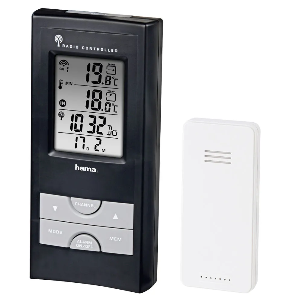 Hama Ews-165 Väderstation, Black, One Size