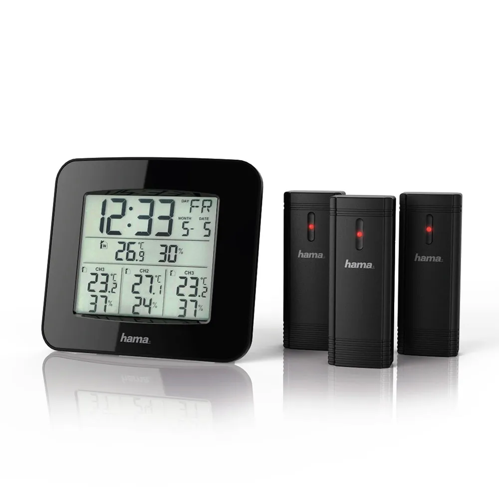Hama Ews-trio Väderstation, Black, One Size