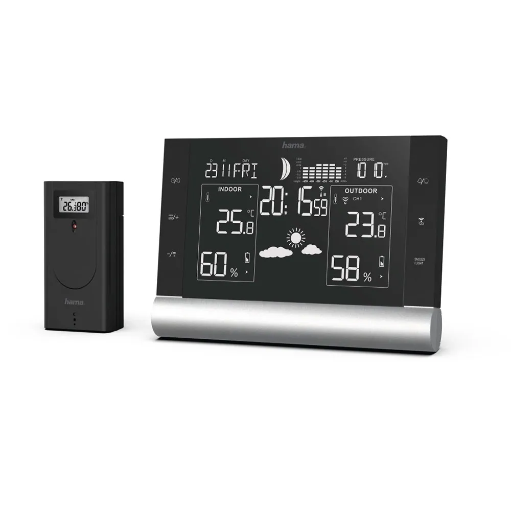 Hama Line L Väderstation, Black, One Size