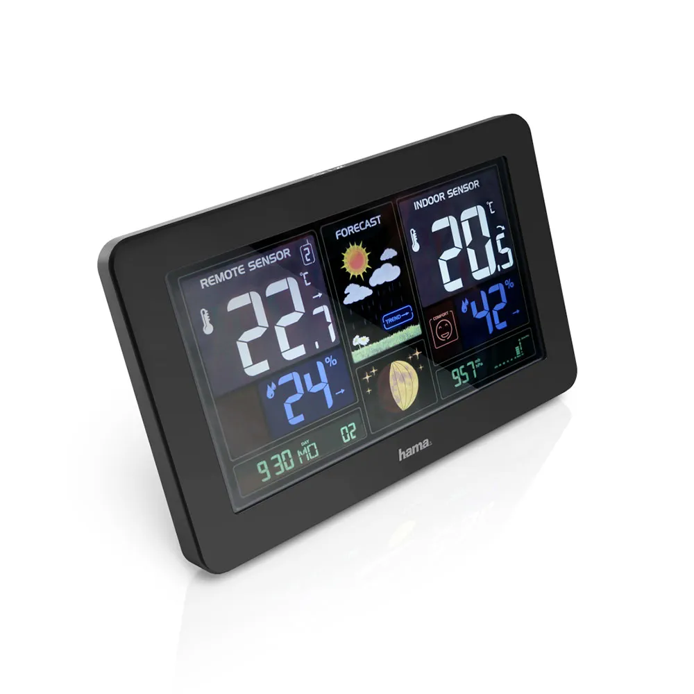 Hama Premium Väderstation, Black, One Size