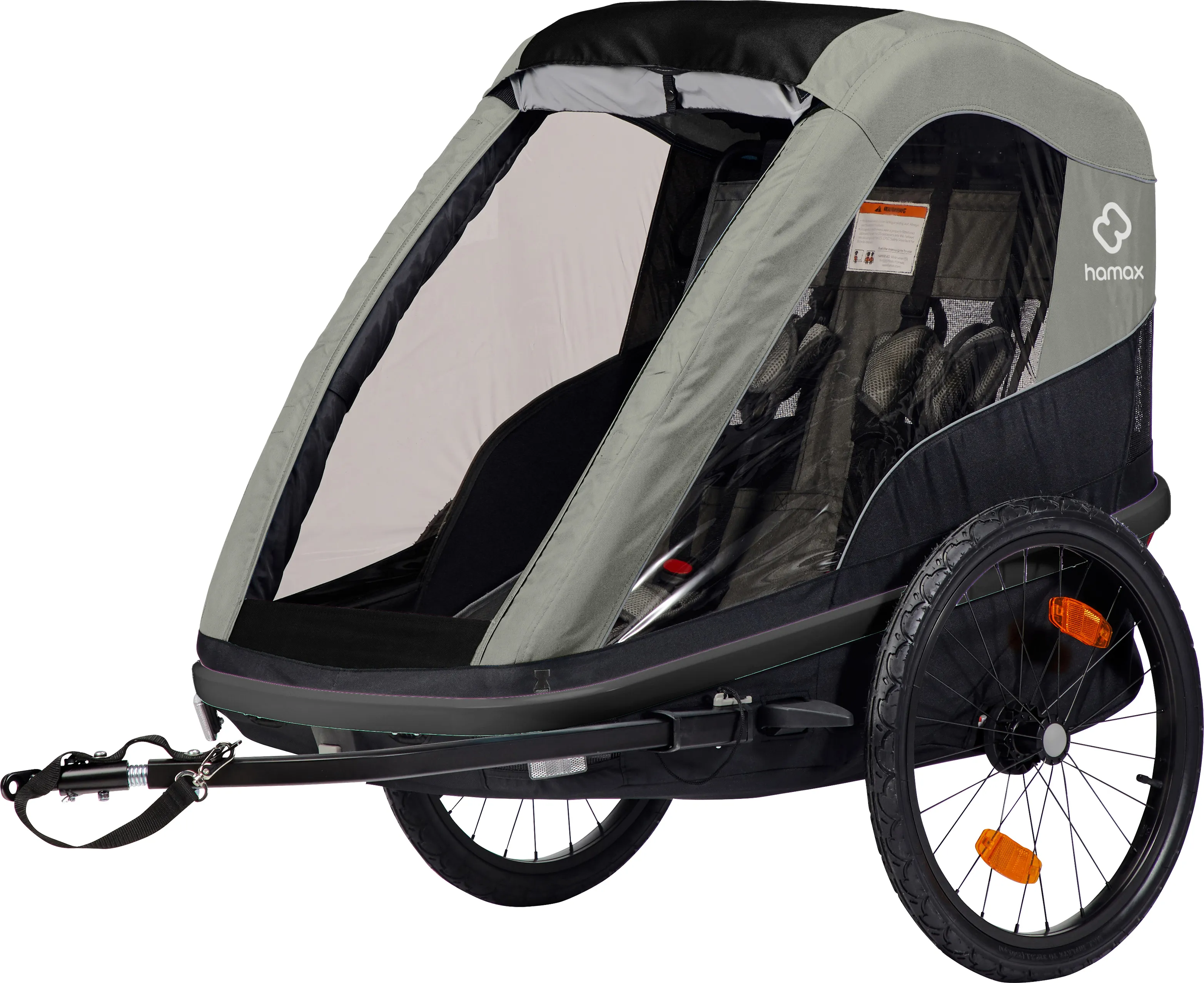 Hamax Avenida (+ Bicycle Arm & Stroller Wheel), Olive Green, One Size Hamax Avenida (+ Bicycle Arm & Stroller Wheel), Olive Green, One Size
