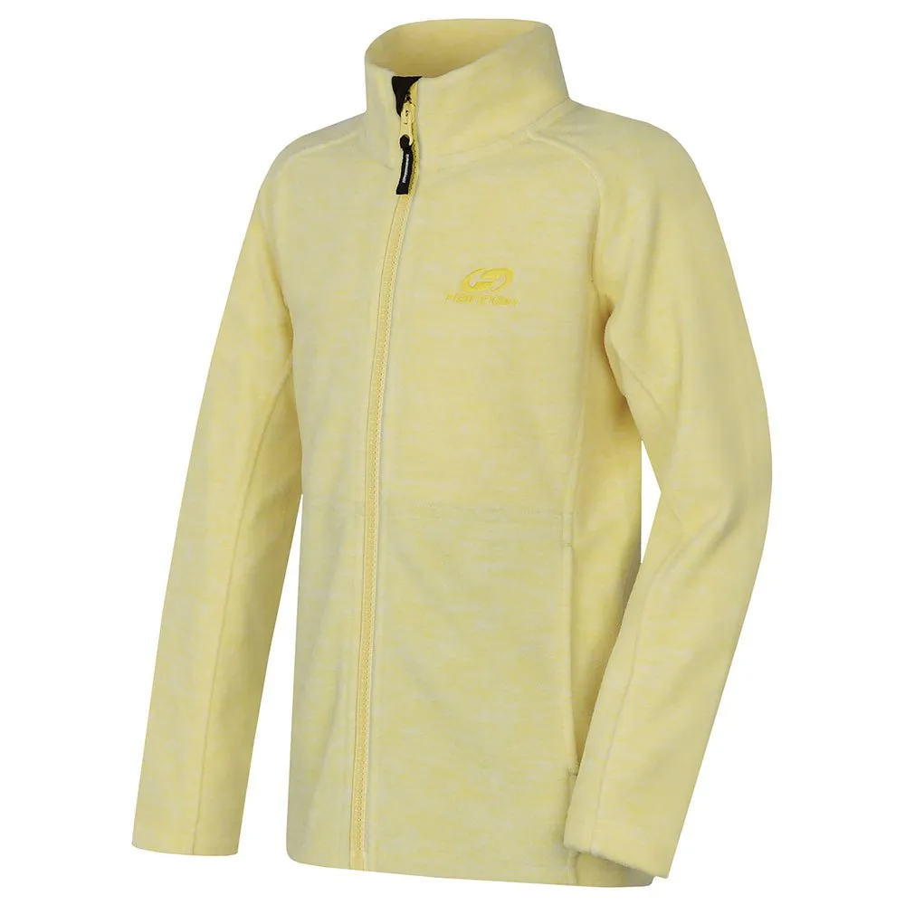 Hannah Alma Sweatshirt Med Dragkedja, Sunshine melange, 10-11Y