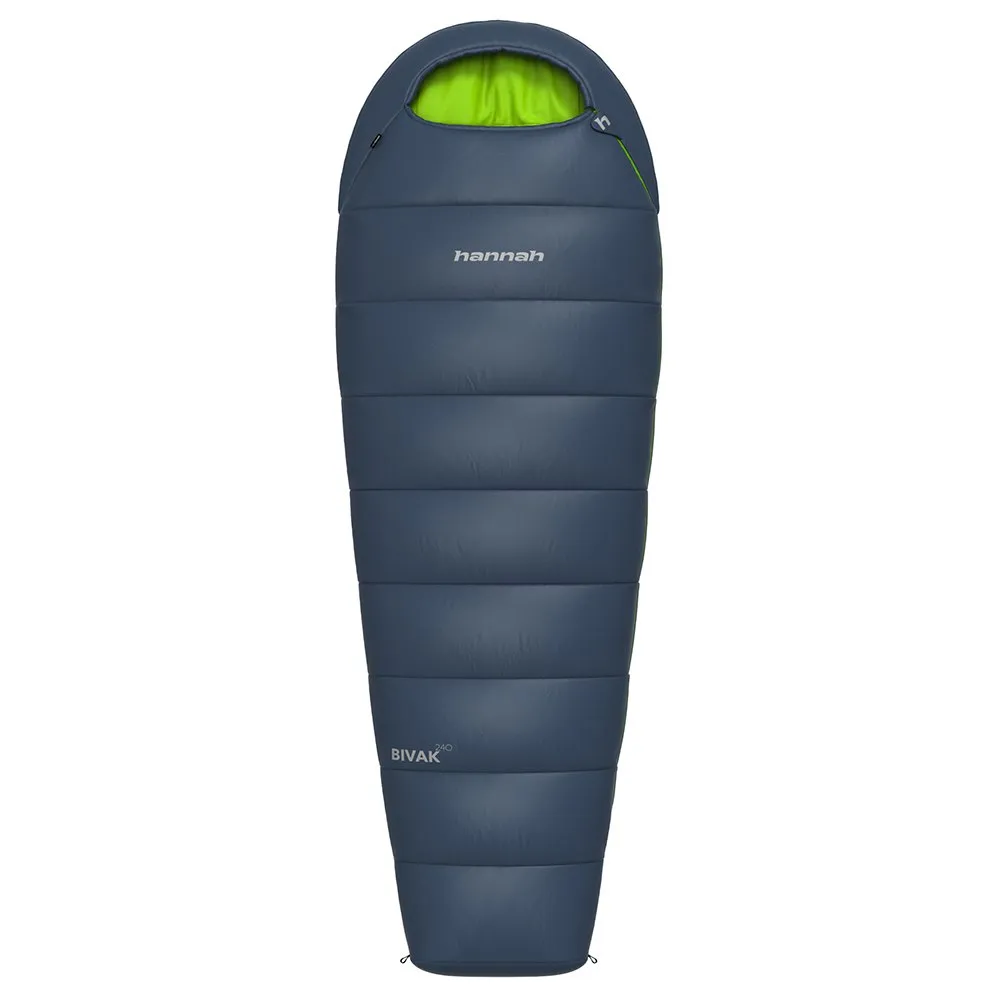 Hannah Bivak 240 Sovsäck, Midnight navy / lime green ii, Left Zipper